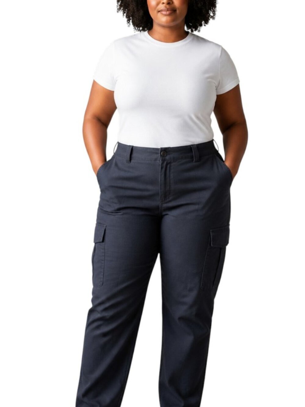 Blauer NEW Tactical Cargo Pants Work Utility Women Size 22 Navy Blue Zip 8863XSW